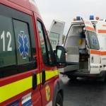 Accident pe DN7! O mașină s-a răsturnat la Călinești 10 smurd SAJ accident Călinești