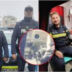 Doi polițiști au salvat doi bărbați dintr-un incendiu, Craiova