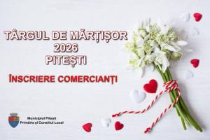 Târgul de Mărțișor 2026, Pitești: înscrieri deschise pentru comercianți și producători hand-made 1 Sursă foto: Primăria Municipiului Pitești.