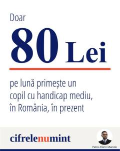 Cât primesc copiii cu handicap în România? Ajutoarele sociale „prea mari” pornesc de la 80 de lei pe lună. „Vi se pare mult?” 1 Sursă foto: FB Petre Florun MAnole