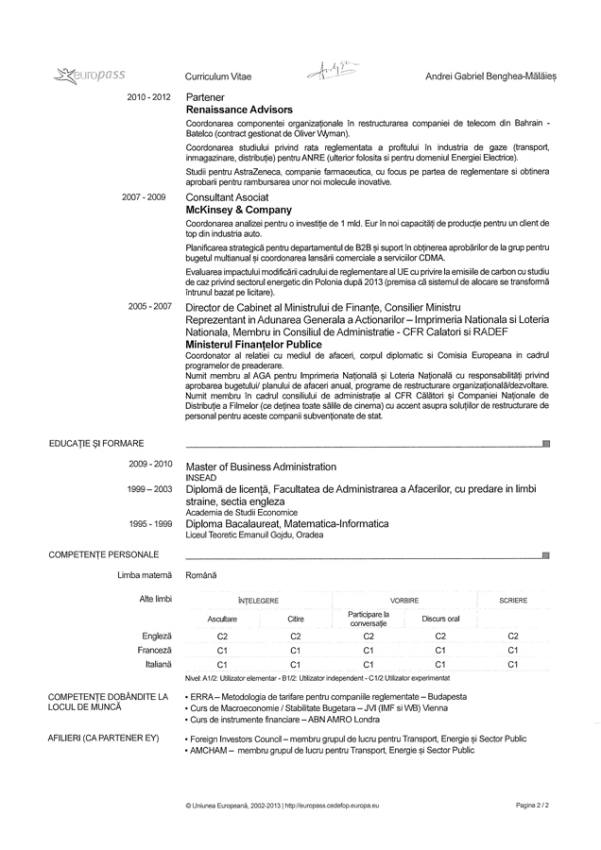RO CV Benghea Malaies Andrei 2 - AȘA să tot MUNCEȘTI! El este românul cu 11 surse de venit