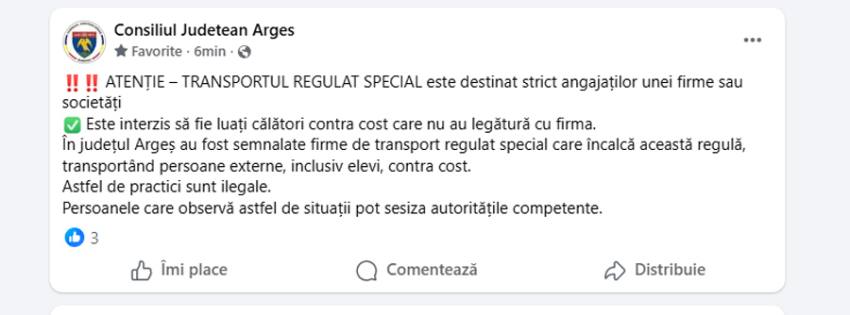 Sursă foto: screemshot fb CJ ARges