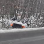 WhatsApp Image 2026 02 10 at 17.29.32 - Accident pe DN 7! Mașină răsturnată