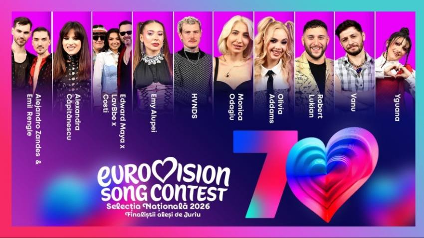 0987 03787000 - Eurovision România 2026: Cine sunt cei 10 finaliști aleși de juriu