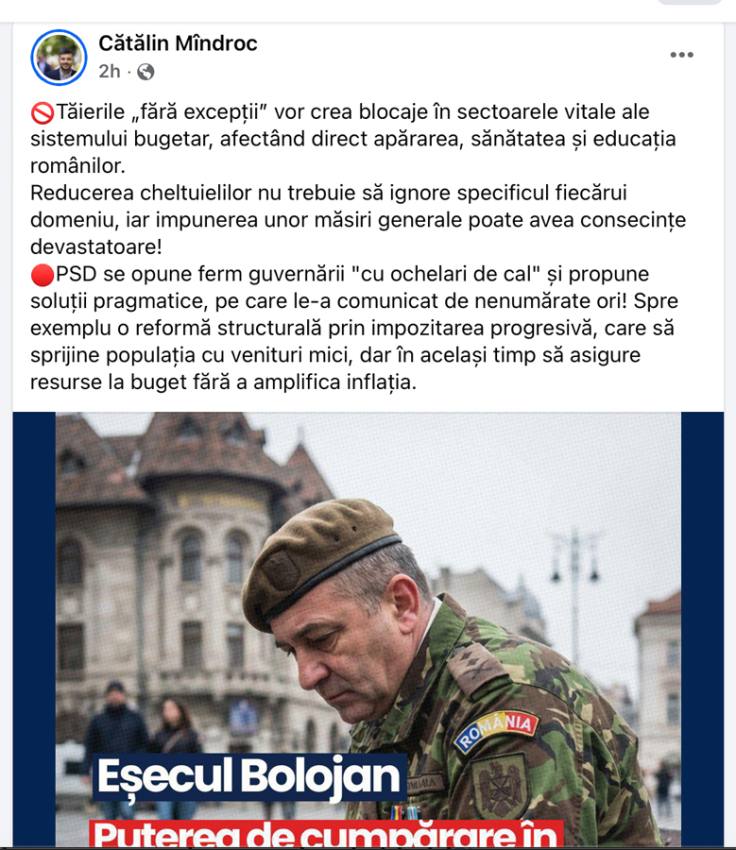 Sursă foto: screenshot FB Cătălin Mîndroc