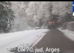 cats 3 - Ninge în Argeș! Drumarii intervin pe Transfăgărășan