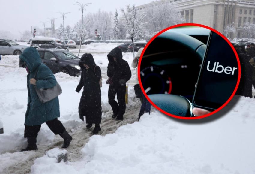 ninsoare București Uber