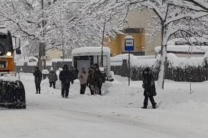 ninsori București oameni zăpadă iarnă