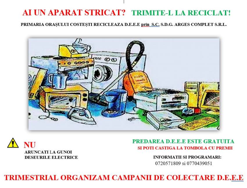 campanie colectare Costești campanie colectare Costești