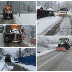 page - Echipele de deszăpezire intervin pe drumurile din Ștefănești. Șoferii sunt sfătuiți să circule cu prudență