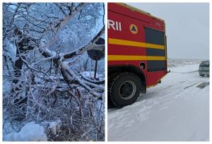 page 4 - Cod galben de vreme rea: mașini blocate, copaci căzuți, oameni fără curent electric și drumuri închise