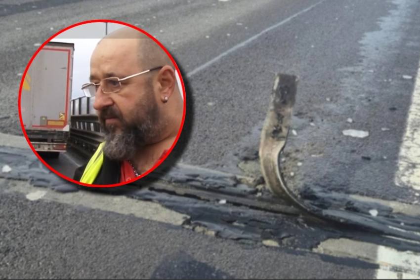 Reacția unui șofer argeșean care și-a distrus TIR-ul pe A1