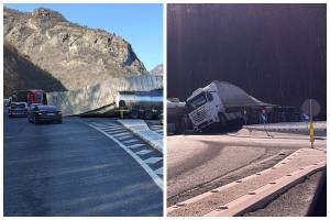 accident DN7 - Accident pe DN 7. Traficul rutier este afectat