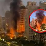 (VIDEO) Una dintre cele mai de lux zone din Dubai - lovită de rachete! 10 hotel de lux Dubai lovit de rachete - (VIDEO) Una dintre cele mai de lux zone din Dubai - lovită de rachete!