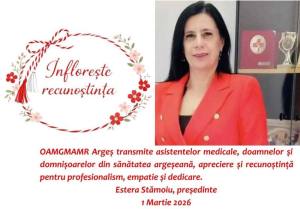 WhatsApp Image 2026 02 26 at 18.45.56 - Estera Stămoiu, președinte OAMGMAMR Argeș: „În fiecare primăvară, înflorește recunoștința”