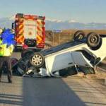 mașină răsturnată DN 1