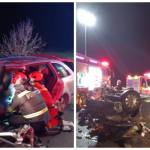 Accident cumplit, miercuri seara! Doi șoferi au rămas încarcerați 10 accident DN 1 Bihor