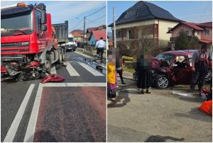 cats - Accident grav pe DN 7. Șoferiță rănită