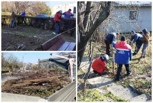 page - Poliția Locală lovește din nou: construcții improvizate în jurul blocului, desființate în Războieni