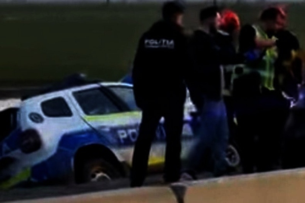 accident mașină Poliție Giurgiu