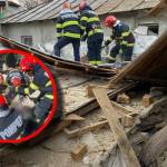 daramaturi persoana surprinsa pompieri 1 - Update: Dramă în Argeș! Bărbat mort sub dărâmăturile propriei case
