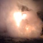 Flăcări violente la Mihăești! Un autocamion a luat foc, risc de extindere 12 incendiu autocamion Mihăești