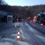 accident DN7 TIR răsturnat