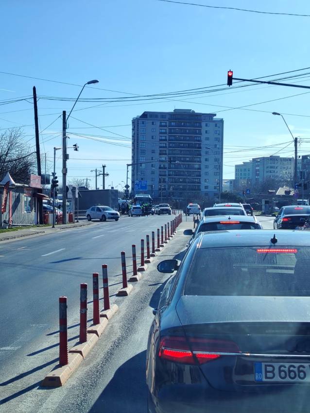 Accident în Pitești, zona CNCD