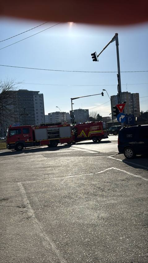 Accident în Pitești, zona CNCD