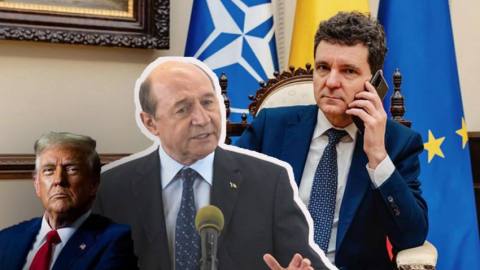 Sursă foto: colaj Ancheta/ FB Nicușor Dan, FB Donald J. Trump și  FB Traian Băsescu.