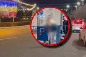 Bărbat surprins în timp ce alerga dezbrăcat