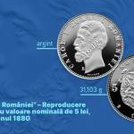 BNR lansează o monedă rară: doar 1.000 de reproduceri din argint după piesa de 5 lei din 1880. Cât costă și de unde o poți cumpăra? 10 Sursă foto: bnr.ro