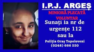 c4501be0 5cb9 4fd1 a9ad 2d9314be4a0a - Alertă în Argeș! O copilă de 13 ani este de negăsit