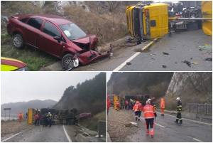 page - Accident grav pe DN 6! Trafic blocat