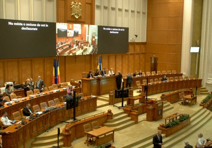 Sursă foto: screenshot FB Parlamentul Romaniei - Camera Deputatilor.