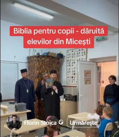cv - 750 de copii din comuna Micești primesc Biblia pentru copii și Monografia Bisericii locale