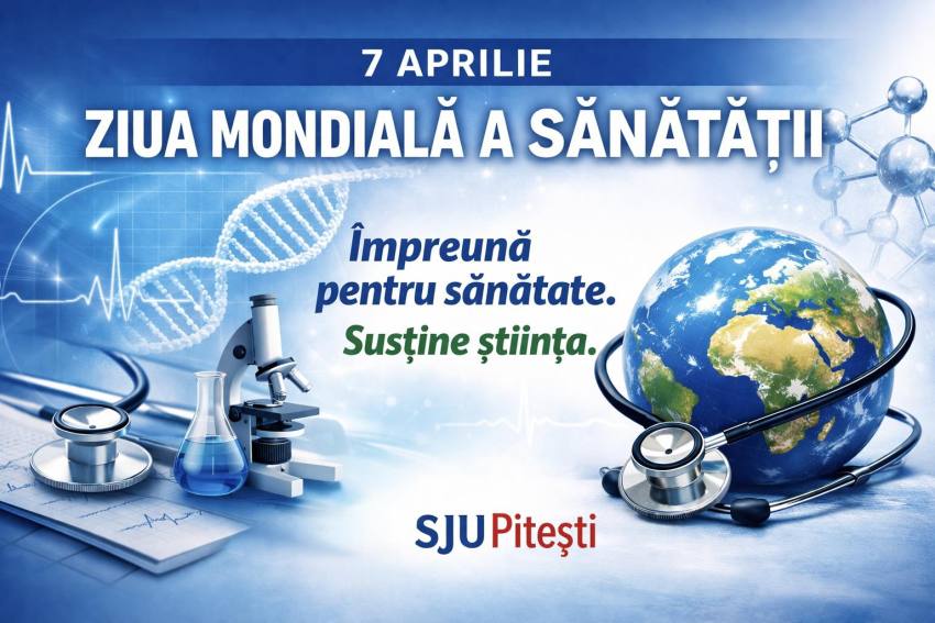 Ziua Mondială a Sănătății, marcată la Spitalul Județean de Urgență Pitești
