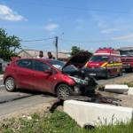accident mașină cap de pod