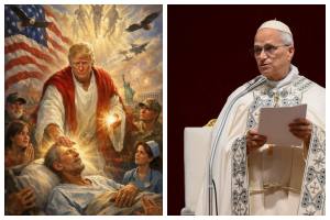 Donald Trump Iisus Papa Leon