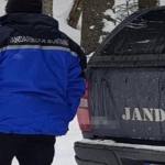 cats 1 - Amendat de jandarmii argeșeni după ce a rămas blocat cu mașina în zăpadă