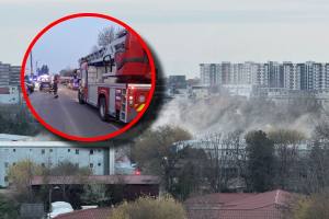incendiu Constanța bloc