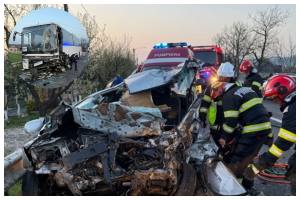 BeFunky collage 69 - O nouă tragedie pe șoselele din România. Impact violent între o mașină și un autobuz