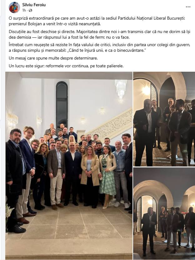 Mesajul lui Silviu Feroiu