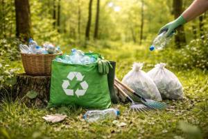 671193916 1403470495140627 6487013258902261591 n - Acțiune de ecologizare în Pădurea Trivale 