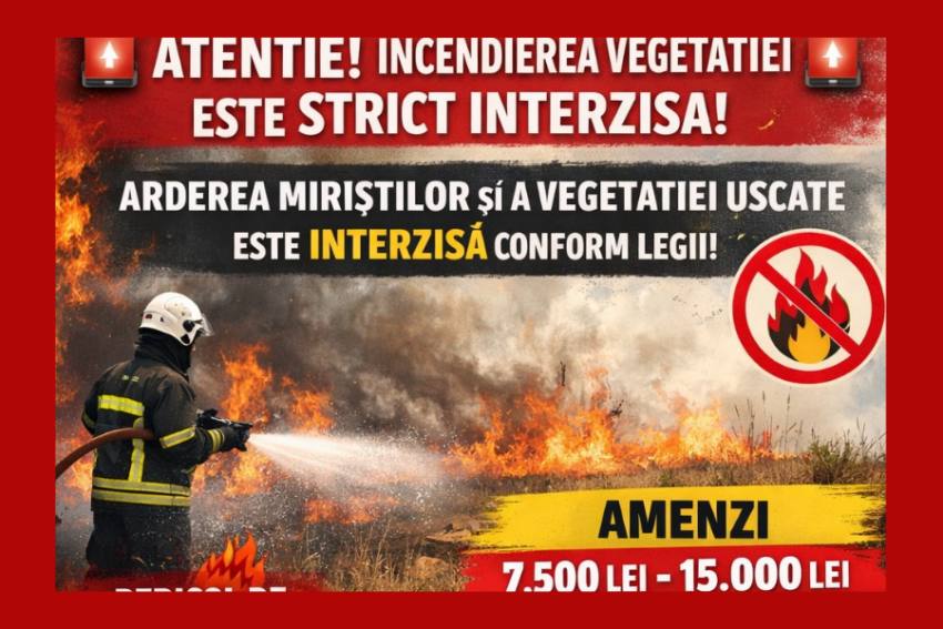 incendiu vegetatie Ștefanești