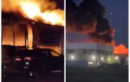 incendiu service auto Galați