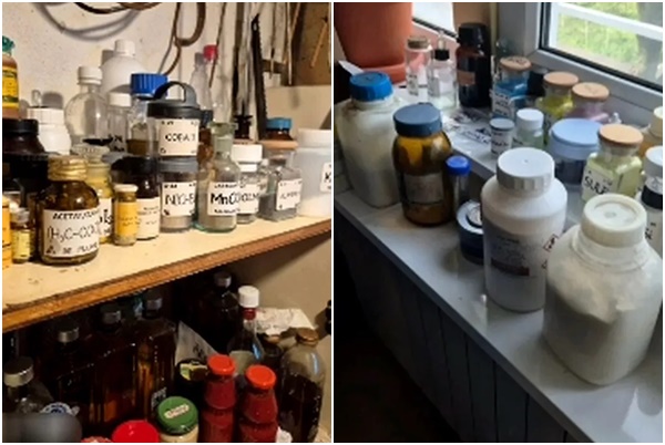 si-a transformat apartamentul în „laborator chimic”