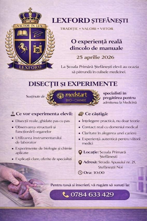 WhatsApp Image 2026 04 20 at 18.45.43 - Lecții dincolo de manuale: experiență medicală unică pentru elevii din Ștefănești