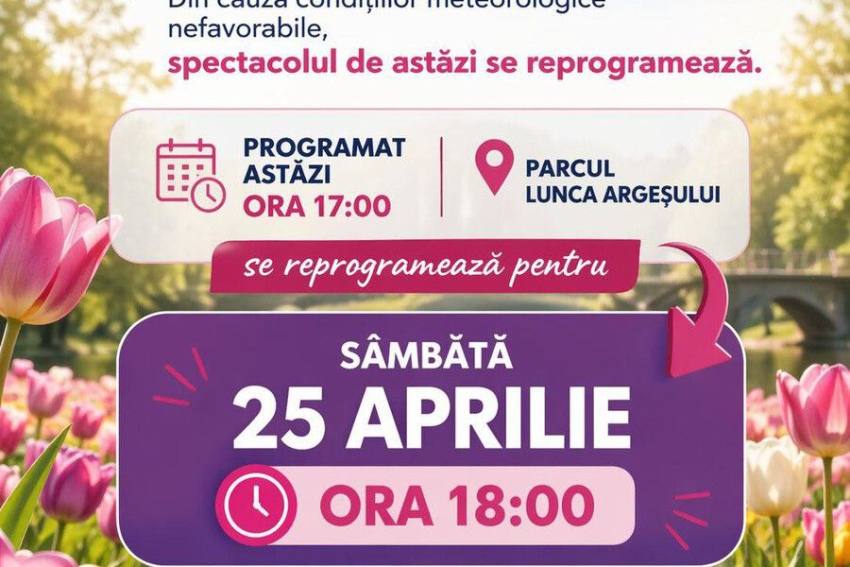 fotor 20260421171120 - Piteşti. Evenimente anulate din cauza vremii nefavorabile