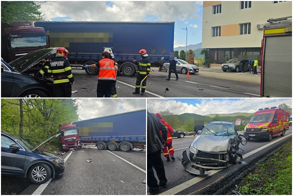 cats 1 - Accident grav pe DN 7. Mașină cu numere de Argeș implicată